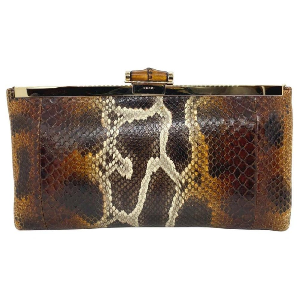 Gucci Tom Ford Python Minaudière Runway Frame Bag